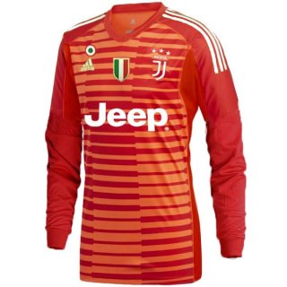 Maillot Juventus Exterieur ML Gardien 2018 2019 Orange Pas Cher