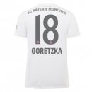 Maillot Bayern Munich NO.18 Goretzka Exterieur 2019 2020 Blanc Pas Cher