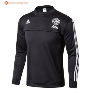 Survetement Manchester United Enfant 2017 2018 Noir Blanc Pas Cher