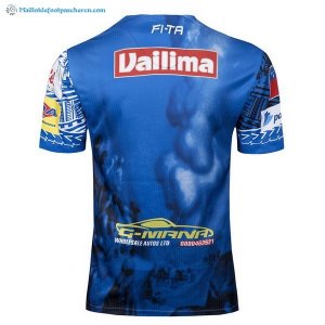 Maillot Rugby Samoa Domicile 2017 2018 Bleu Pas Cher