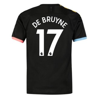 Maillot Manchester City NO.17 De Bruyne Exterieur 2019 2020 Noir Pas Cher