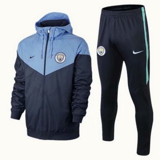 Coupe Vent Manchester City 2018 2019 Bleu Marine Pas Cher Coupe Vent Manchester City 2018 2019 Bleu Marine Pas Cher