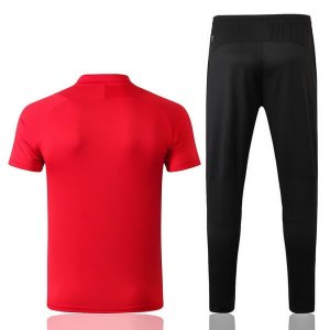 Polo Ensemble Complet Arsenal 2018 2019 Rouge Pas Cher