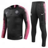 Survetement Paris Saint Germain 2018 2019 Noir Rose Marine Pas Cher