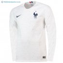 Maillot France Exterieur ML 2018 Blanc Pas Cher