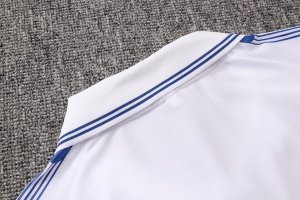 Polo Ensemble Complet Chelsea 2019 2020 Blanc Bleu Pas Cher