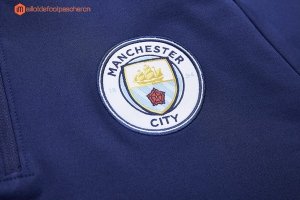 Survetement De Laine Manchester City 2017 2018 Bleu Pas Cher