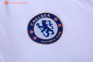 Survetement Chelsea 2017 2018 Blanc Bleu Pas Cher