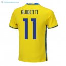 Maillot Sweden Domicile Guidetti 2018 Jaune Pas Cher