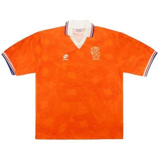 Maillot Pays-Bas Domicile Retro 1991 1992 Orange Pas Cher