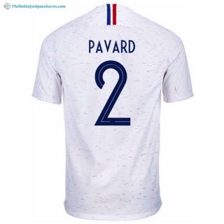 Maillot France Exterieur Pavard 2018 Blanc Pas Cher