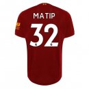 Maillot Liverpool NO.32 Matip Domicile 2019 2020 Rouge Pas Cher