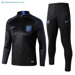 Survetement Angleterre 2018 Noir Bleu Pas Cher Survetement Angleterre 2018 Noir Bleu Pas Cher