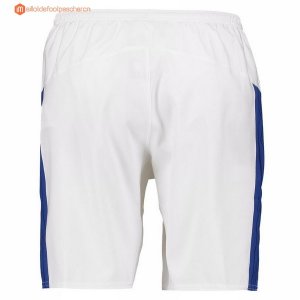 Domicile Everton Pantalon 2017 2018 Blanc Pas Cher