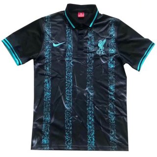Polo Liverpool 2019 2020 Noir Bleu Pas Cher Polo Liverpool 2019 2020 Noir Bleu Pas Cher
