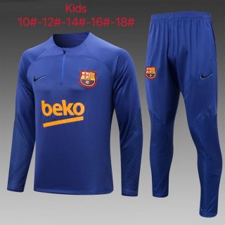 Enfant Survetement Training Barcelone 2023 Bleu Enfant Survetement Training Barcelone 2023 Bleu