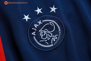 Survetement Ajax 2017 2018 Rouge Blanc Bleu Pas Cher