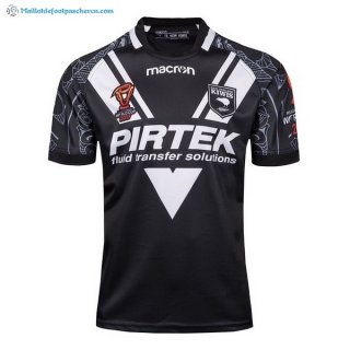 Maillot Rugby New Zealand Kiwis RLWC Domicile 2017 2018 Noir Pas Cher