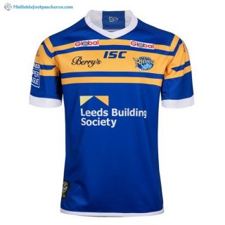 Maillot Rugby Leeds Rhinos Domicile 2018 Bleu Pas Cher
