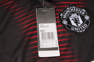 Entrainement Manchester United Ensemble Complet 2018 2019 Rouge Noir Pas Cher