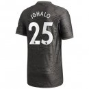 Maillot Manchester United NO.25 Ighalo Exterieur 2020 2021 Noir Pas Cher