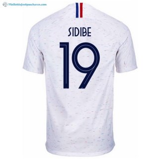 Maillot France Exterieur Sidibe 2018 Blanc Pas Cher