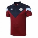 Polo Manchester City 2020 2021 Bordeaux Pas Cher