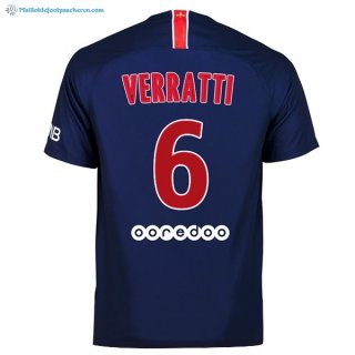 Maillot Paris Saint Germain Domicile Verratti 2018 2019 Bleu Pas Cher Maillot Paris Saint Germain Domicile Verratti 2018 2019 Bleu Pas Cher