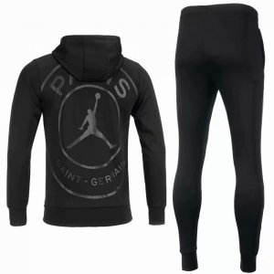 JORDAN Survetement Paris Saint Germain 2018 2019 Gris Noir Pas Cher