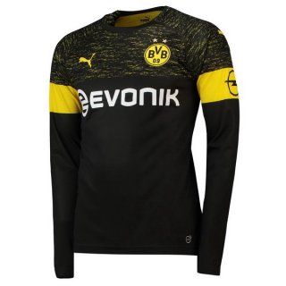 Maillot Borussia Dortmund Exterieur ML 2018 2019 Noir Pas Cher