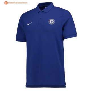 Polo Chelsea 2017 2018 Bleu Pas Cher Polo Chelsea 2017 2018 Bleu Pas Cher