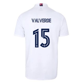 Maillot Real Madrid Domicile NO.15 Valverde 2020 2021 Blanc Pas Cher Maillot Real Madrid Domicile NO.15 Valverde 2020 2021 Blanc Pas Cher
