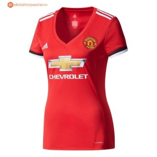 Maillot Manchester United Femme Domicile 2017 2018 Pas Cher