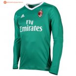 Maillot AC Milan Domicile ML Gardien 2017 2018 Vert Pas Cher