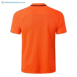 Maillot Entrainement Barcelona Ensemble Complet 2018 2019 Orange Pas Cher