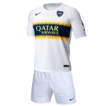 Maillot Boca Juniors Exterieur Enfant 2018 2019 Blanc Pas Cher