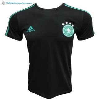 Maillot Entrainement Allemagne 2018 Noir Vert Pas Cher