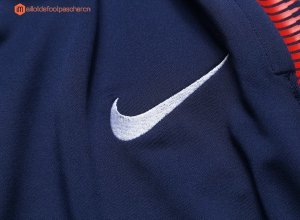 Survetement Paris Saint Germain 2017 2018 Bleu Pas Cher