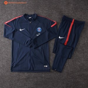 Survetement Paris Saint Germain 2017 2018 Bleu Marine Pas Cher