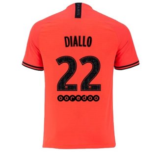 JORDAN Maillot Paris Saint Germain NO.22 Diallo Exterieur 2019 2020 Orange Pas Cher JORDAN Maillot Paris Saint Germain NO.22 Diallo Exterieur 2019 2020 Orange Pas Cher
