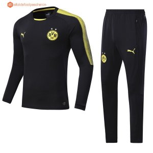 Survetement Borussia Dortmund 2017 2018 Noir Marine Pas Cher