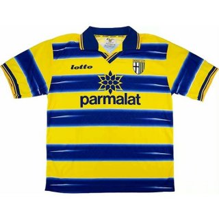 Maillot Parma Domicile Retro 1998 1999 Azul Jaune Pas Cher