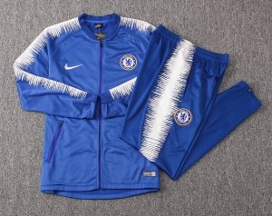 Survetement Chelsea 2018 2019 Blanc Bleu Clair Pas Cher