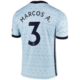 Maillot Chelsea NO.3 Marcos A. Exterieur 2020 2021 Bleu Pas Cher Maillot Chelsea NO.3 Marcos A. Exterieur 2020 2021 Bleu Pas Cher