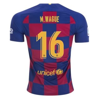 Maillot Barcelona NO.16 Wague Exterieur 2019 2020 Jaune Pas Cher