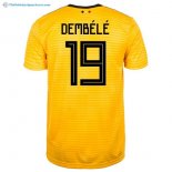 Maillot Belgica Exterieur Dembélé 2018 Jaune Pas Cher