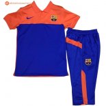 Polo Barcelona Ensemble Complet 2017 2018 Orange Bleu Pas Cher