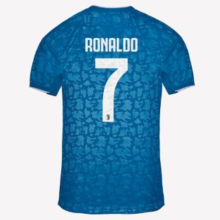 Maillot Juventus NO.7 Ronaldo Third 2019 2020 Bleu Pas Cher