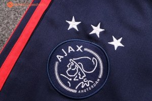 Survetement Ajax Enfant 2017 2018 Bleu Marine Pas Cher