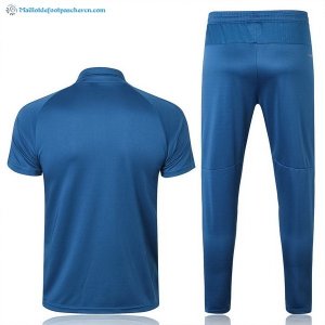 Polo Juventus Ensemble Complet 2017 2018 Bleu Pas Cher